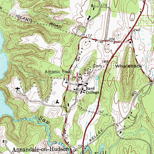 Topographic Map of Kline Commons, NY