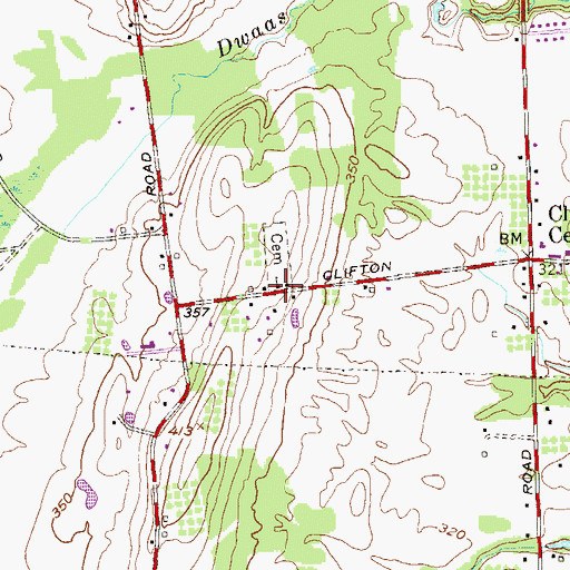Topographic Map of Clifton Park Baptist Church, NY