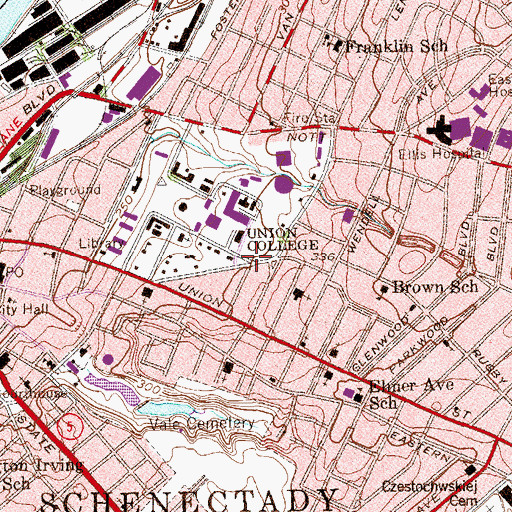 Topographic Map of Class of 1884 Gate, NY