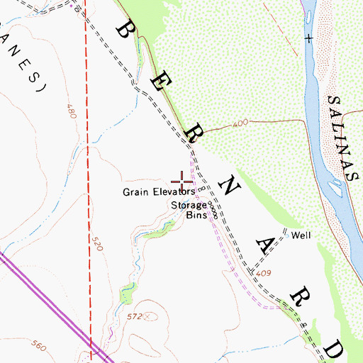 Topographic Map of Garrissere Canyon, CA