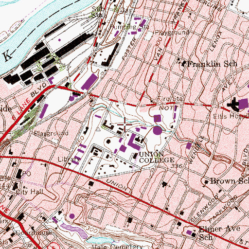 Topographic Map of Robison Herb Garden, NY