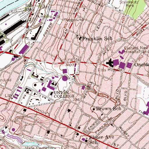 Topographic Map of Edwards House, NY