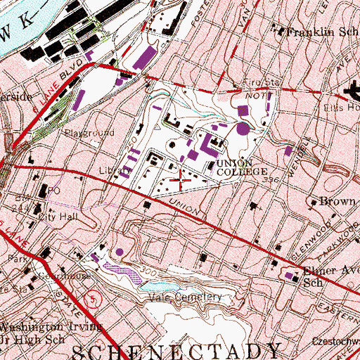 Topographic Map of Golub House, NY