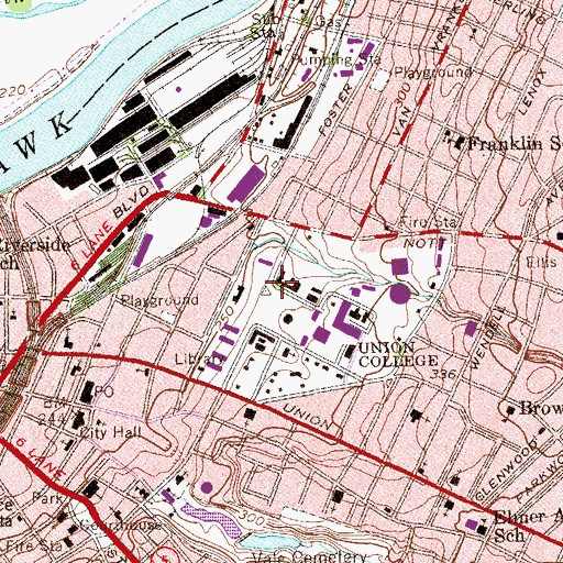 Topographic Map of Blue House, NY