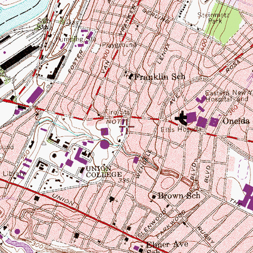 Topographic Map of Potter House, NY