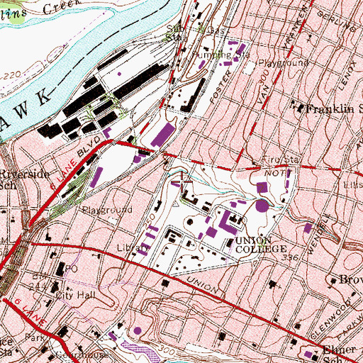 Topographic Map of Richmond House, NY