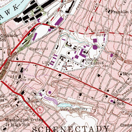 Topographic Map of John Blair Smith House, NY