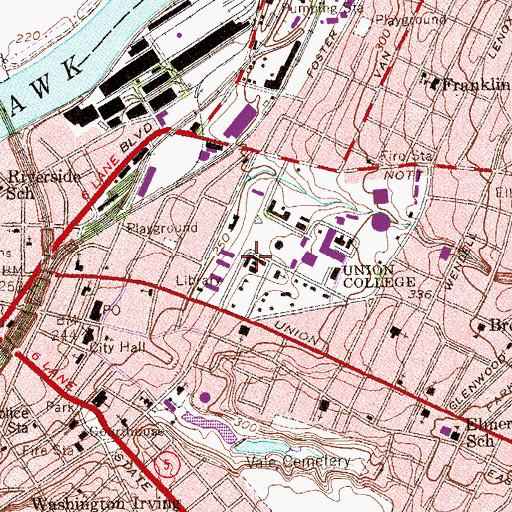 Topographic Map of Green House, NY