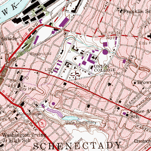 Topographic Map of Wells House, NY