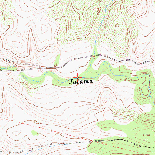 Topographic Map of Gasper Creek, CA
