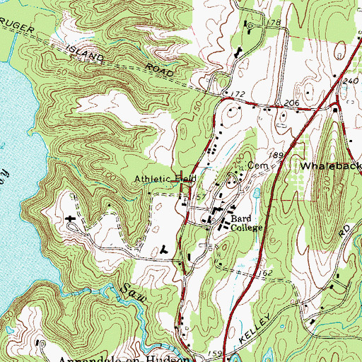 Topographic Map of Brook House, NY