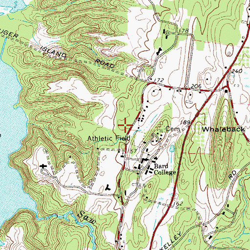 Topographic Map of Stevenson Gymnasium, NY