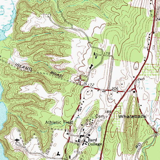 Topographic Map of Cruger Village, NY