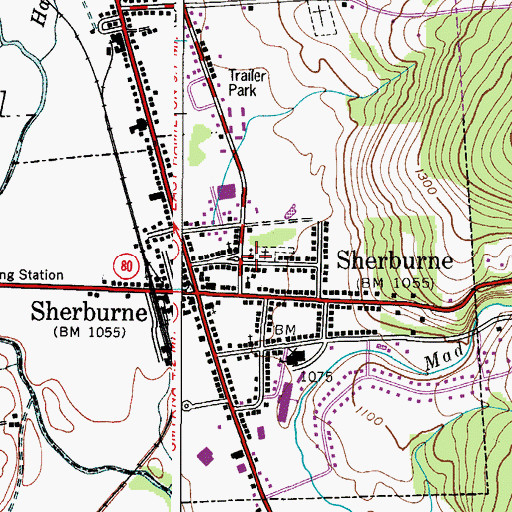 Topographic Map of Christ Episcopal Church, NY