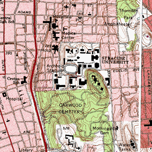 Topographic Map of Illick Hall, NY