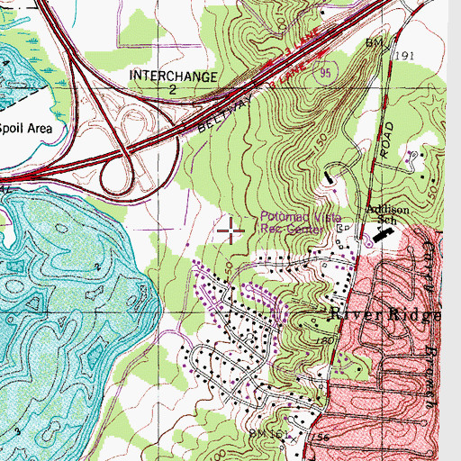 Topographic Map of Betty Blume Park, MD