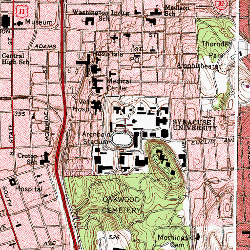 Topographic Map of Heroy Geology Laboratory, NY