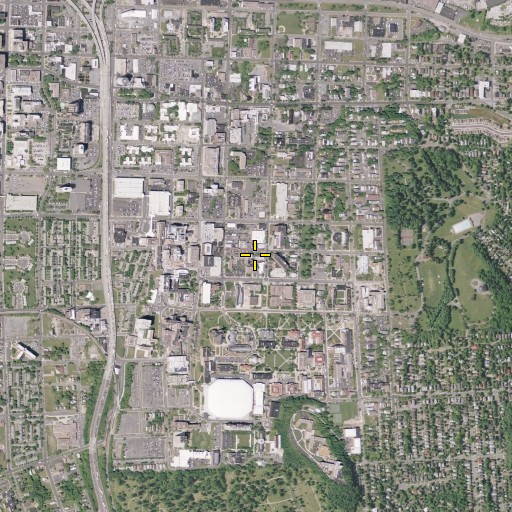 Aerial/Satellite Image of Huntington Hall, NY