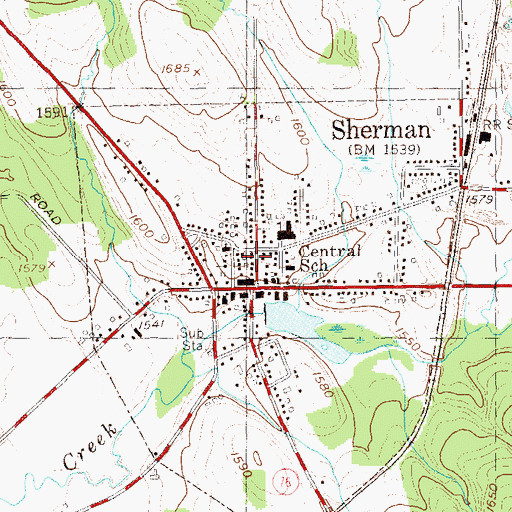 Topographic Map of Saint Isaac Jogues Church, NY