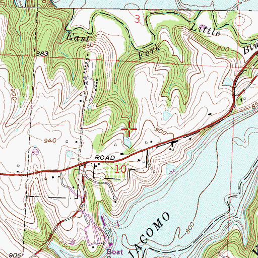 Topographic Map of Missouri Department of Conservation Shelter, MO