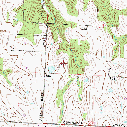 Topographic Map of Kemper Outdoor Education Center, MO