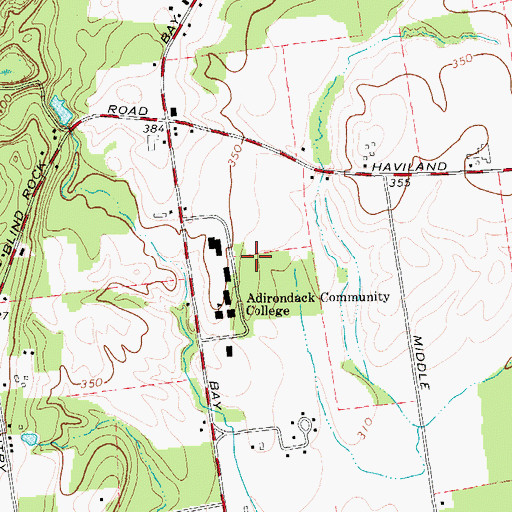 Topographic Map of Dearlove Hall, NY