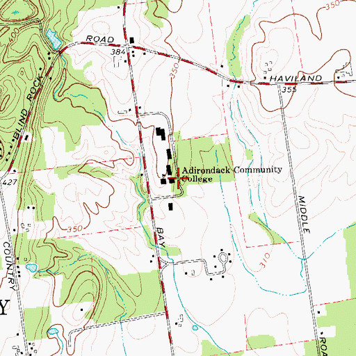 Topographic Map of Randles Conference Center, NY
