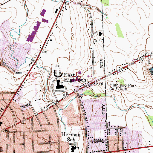 Topographic Map of Spartan Hall, NY