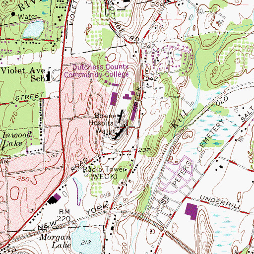 Topographic Map of Orcutt Student Services Center, NY