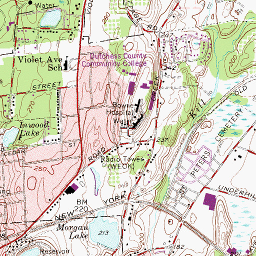 Topographic Map of Greenspan Day Care Center, NY