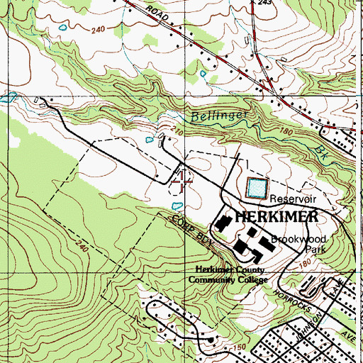 Topographic Map of Wehrum Stadium, NY