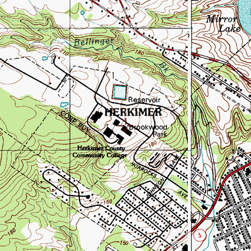 Topographic Map of Hummel Corporate And Professional Education Center, NY