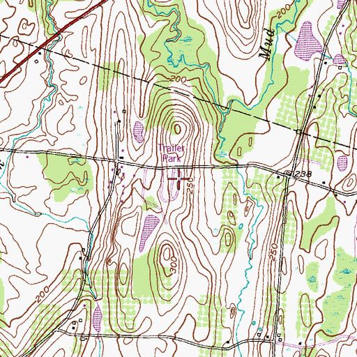 Topographic Map of Country Estates East, NY