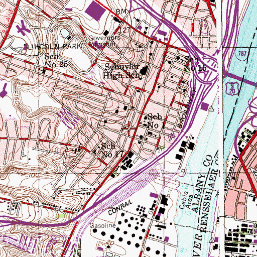 Topographic Map of Evangelical Protestant Church, NY