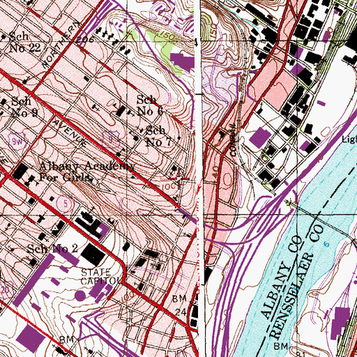 Topographic Map of Saint Joseph's Park, NY