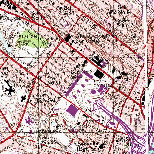 Topographic Map of Wilborn Temple First Church of God, NY