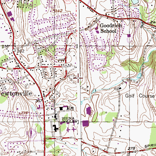 Topographic Map of Saint Francis House, NY