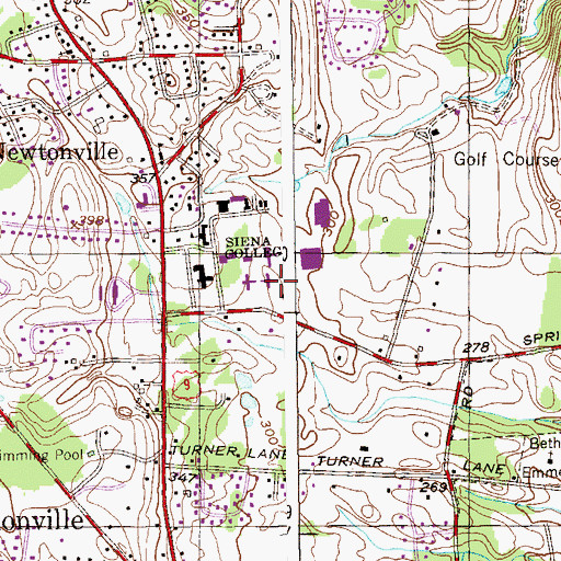 Topographic Map of Hennepin Residence Hall, NY