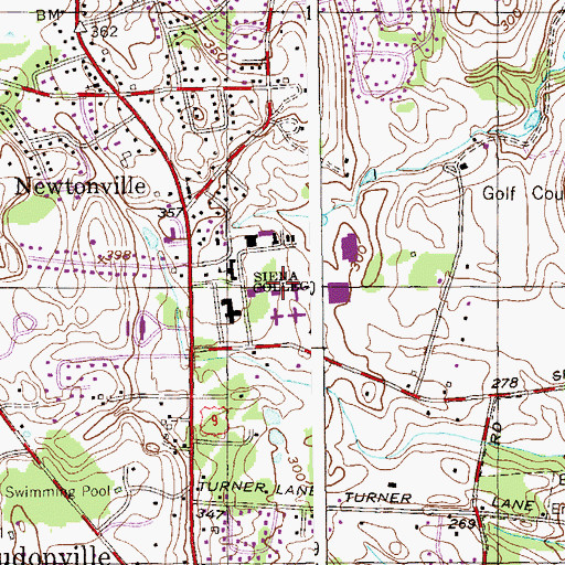 Topographic Map of Serra Dining Hall, NY