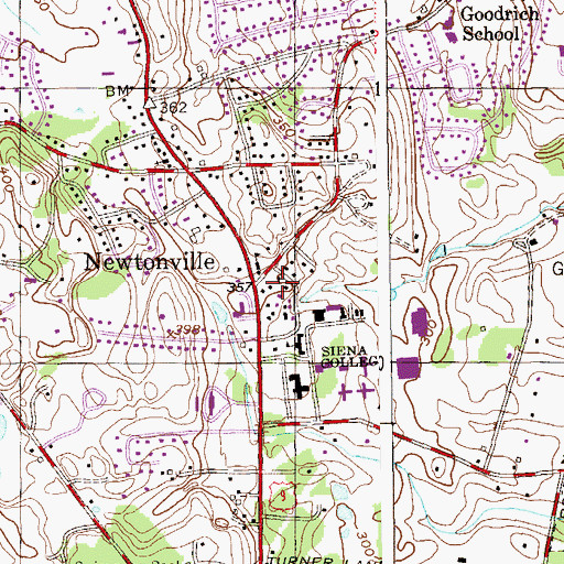Topographic Map of Saint Thomas More House, NY
