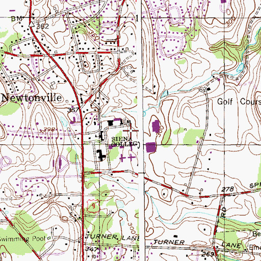 Topographic Map of J Spencer and Patricia Standish Library, NY