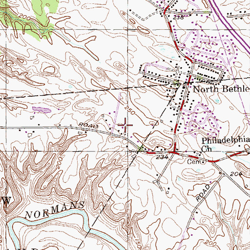 Topographic Map of First Assembly of God Church, NY
