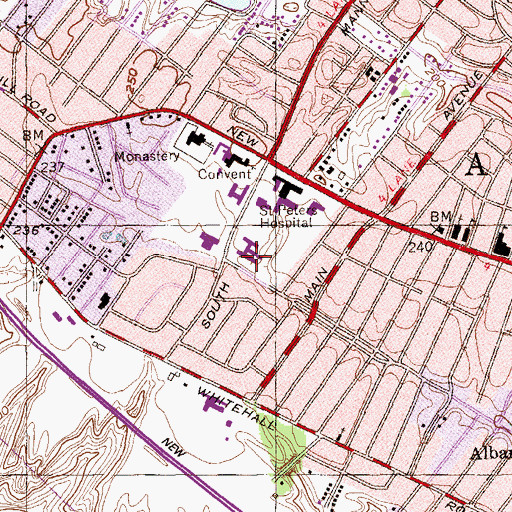 Topographic Map of Villa Mary Immaculate Nursing Home, NY
