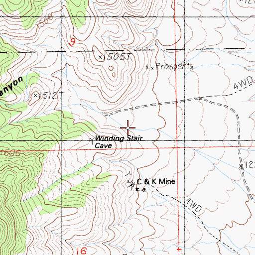 Topographic Map of Gilroy Canyon, CA