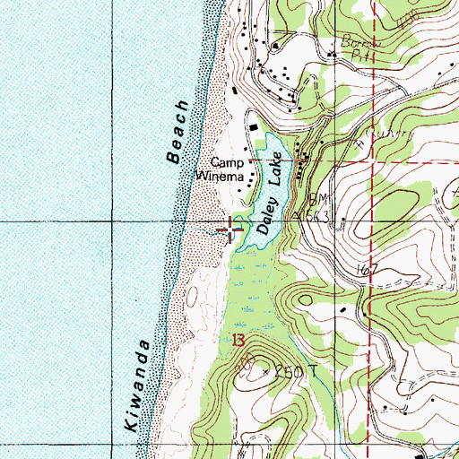 Topographic Map of Winema Creek, OR