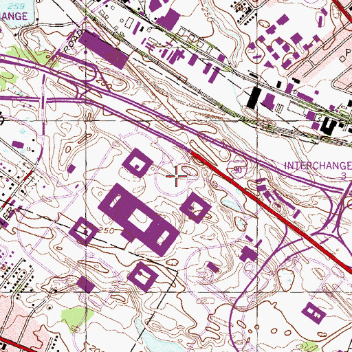 Topographic Map of Collins Circle, NY