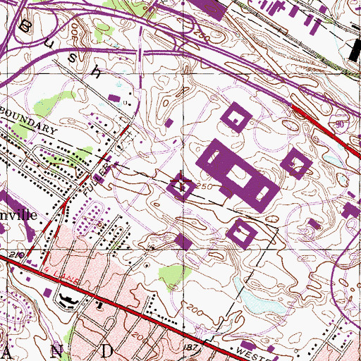 Topographic Map of Ryckman Hall, NY