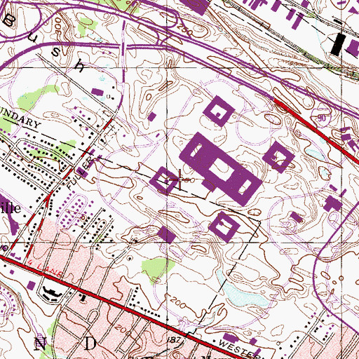 Topographic Map of Ten Broeck Hall, NY