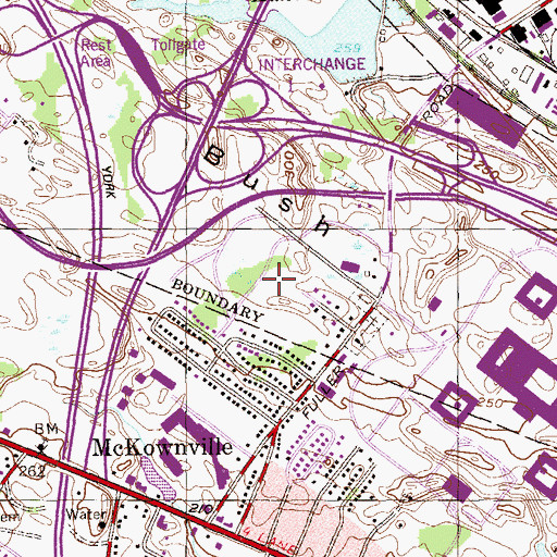 Topographic Map of Stanton Hall, NY