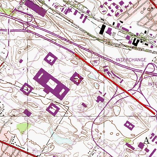 Topographic Map of Eastman Tower, NY